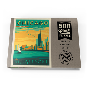 Chicago: Lakefront 500 Puzzle Schachtel Ansicht3