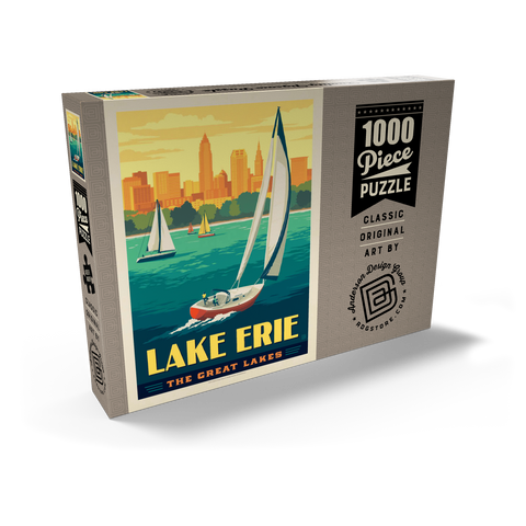 Great Lakes: Lake Erie 1000 Puzzle Schachtel Ansicht2