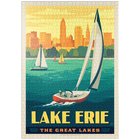 Darstellung des Puzzle-Motivs Great Lakes: Lake Erie – Puzzleteile: 1000