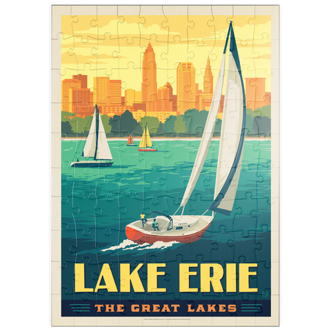puzzleplate Great Lakes: Lake Erie 100 Puzzle