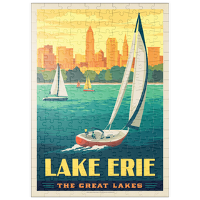 Darstellung des Puzzle Motivs Great Lakes: Lake Erie - Puzzleteile: 200