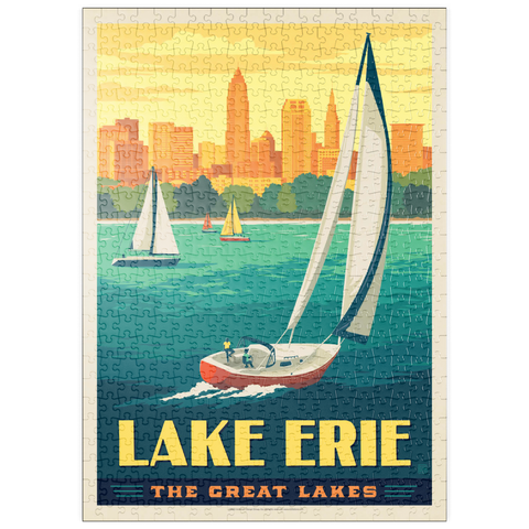 puzzleplate Great Lakes: Lake Erie 500 Puzzle
