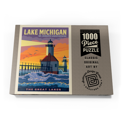 Great Lakes: Lake Michigan 1000 Puzzle Schachtel Ansicht3