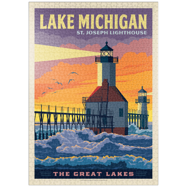 puzzleplate Great Lakes: Lake Michigan 1000 Puzzle