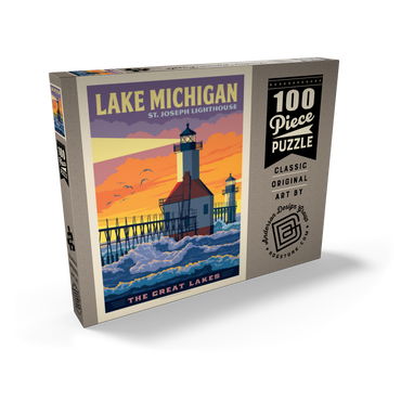 Great Lakes: Lake Michigan 100 Puzzle Schachtel Ansicht2