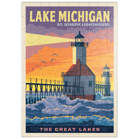 puzzleplate Great Lakes: Lake Michigan 100 Puzzle