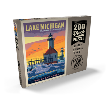 Great Lakes: Lake Michigan 200 Puzzle Schachtel Ansicht2
