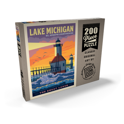 Great Lakes: Lake Michigan 200 Puzzle Schachtel Ansicht2