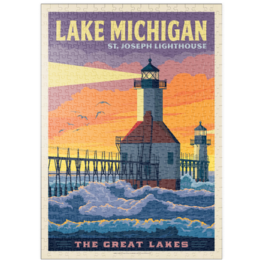 puzzleplate Great Lakes: Lake Michigan 500 Puzzle