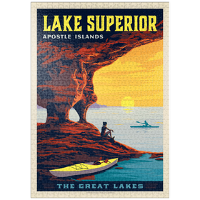 Darstellung des Puzzle-Motivs Great Lakes: Lake Superior – Puzzleteile: 1000