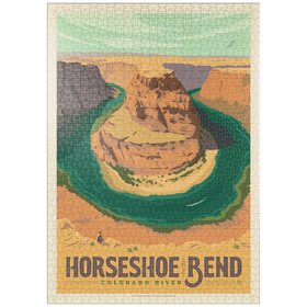 Darstellung des Puzzle-Motivs Horseshoe Bend, Arizona – Puzzleteile: 1000