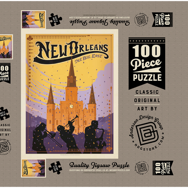 New Orleans: The Big Easy 100 Puzzle Schachtel 3D Modell