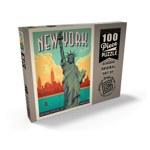 New York City: Lady Liberty 100 Puzzle Schachtel Ansicht2