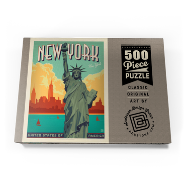 New York City: Lady Liberty 500 Puzzle Schachtel Ansicht3