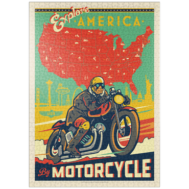 puzzleplate Explore America by Motorcycle 1000 Puzzle