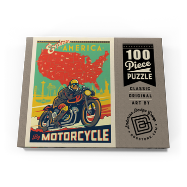 Explore America by Motorcycle 100 Puzzle Schachtel Ansicht3
