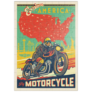 puzzleplate Explore America by Motorcycle 100 Puzzle