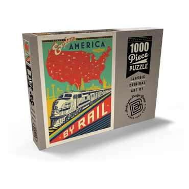Explore America By Rail 1000 Puzzle Schachtel Ansicht2