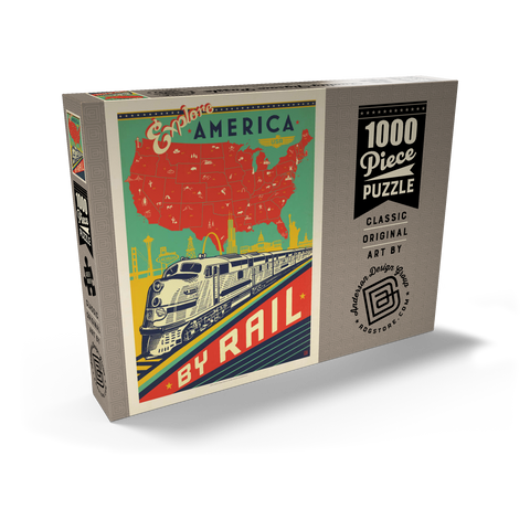 Explore America By Rail 1000 Puzzle Schachtel Ansicht2