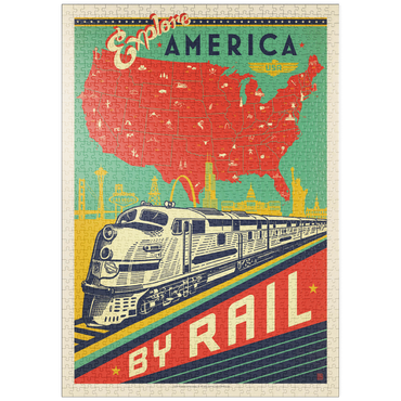 puzzleplate Explore America By Rail 1000 Puzzle