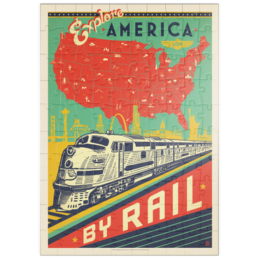 puzzleplate Explore America By Rail 100 Puzzle