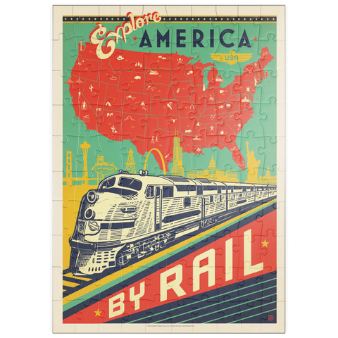 puzzleplate Explore America By Rail 100 Puzzle