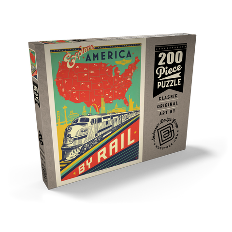 Explore America By Rail 200 Puzzle Schachtel Ansicht2