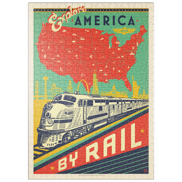 puzzleplate Explore America By Rail 500 Puzzle