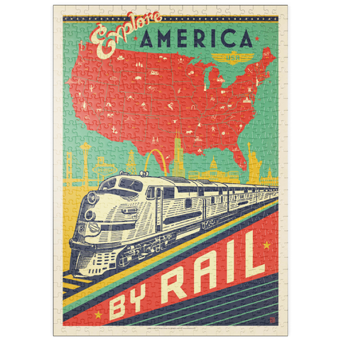 puzzleplate Explore America By Rail 500 Puzzle