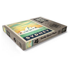 Darstellung des Puzzle Motivs Australien: Sydney Harbor, Vintage Poster - Puzzleteile: 100