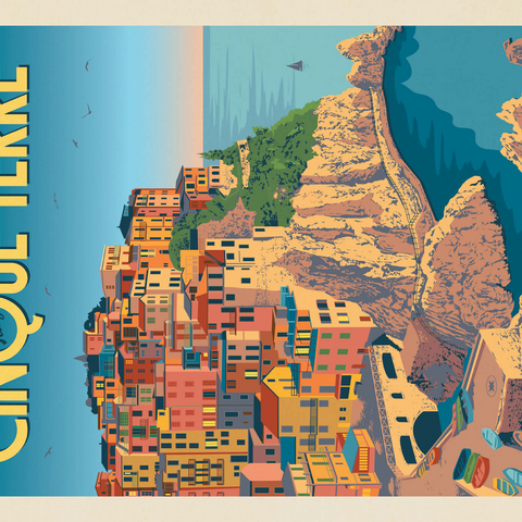 Italy: Cinque Terre 1000 Puzzle 3D Modell