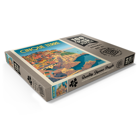 Alternative Darstellung des Puzzle-Motivs Italien: Cinque Terre, Vintage Poster – Puzzleteile: 100