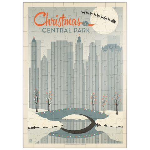 puzzleplate Christmas in Central Park 100 Puzzle