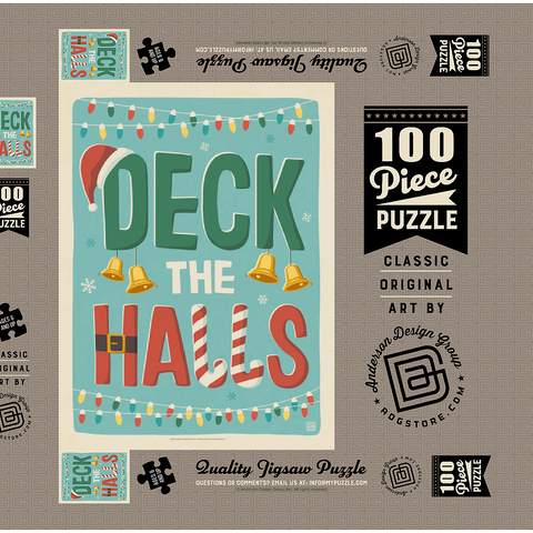 Deck The Halls! 100 Puzzle Schachtel 3D Modell