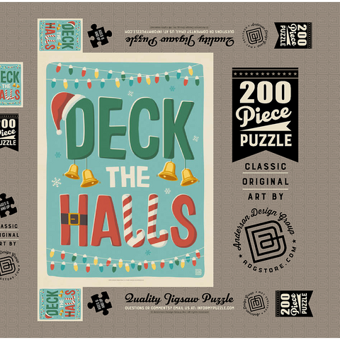 Deck The Halls! 200 Puzzle Schachtel 3D Modell