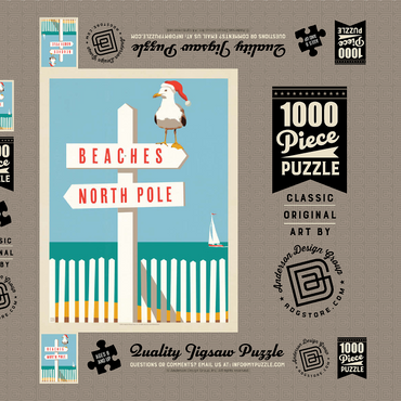 Beaches/North Pole 1000 Puzzle Schachtel 3D Modell