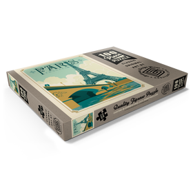 Darstellung des Puzzle Motivs Frankreich: Paris, Vintage Poster - Puzzleteile: 100