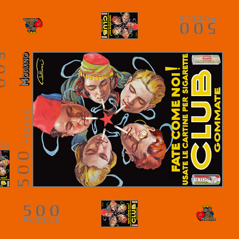 Club Modiano "Do like us!"  500 Puzzle Schachtel 3D Modell