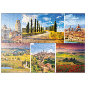 Darstellung des Puzzle-Motivs Toskana - Florenz, Siena und Pisa – Puzzleteile: 200