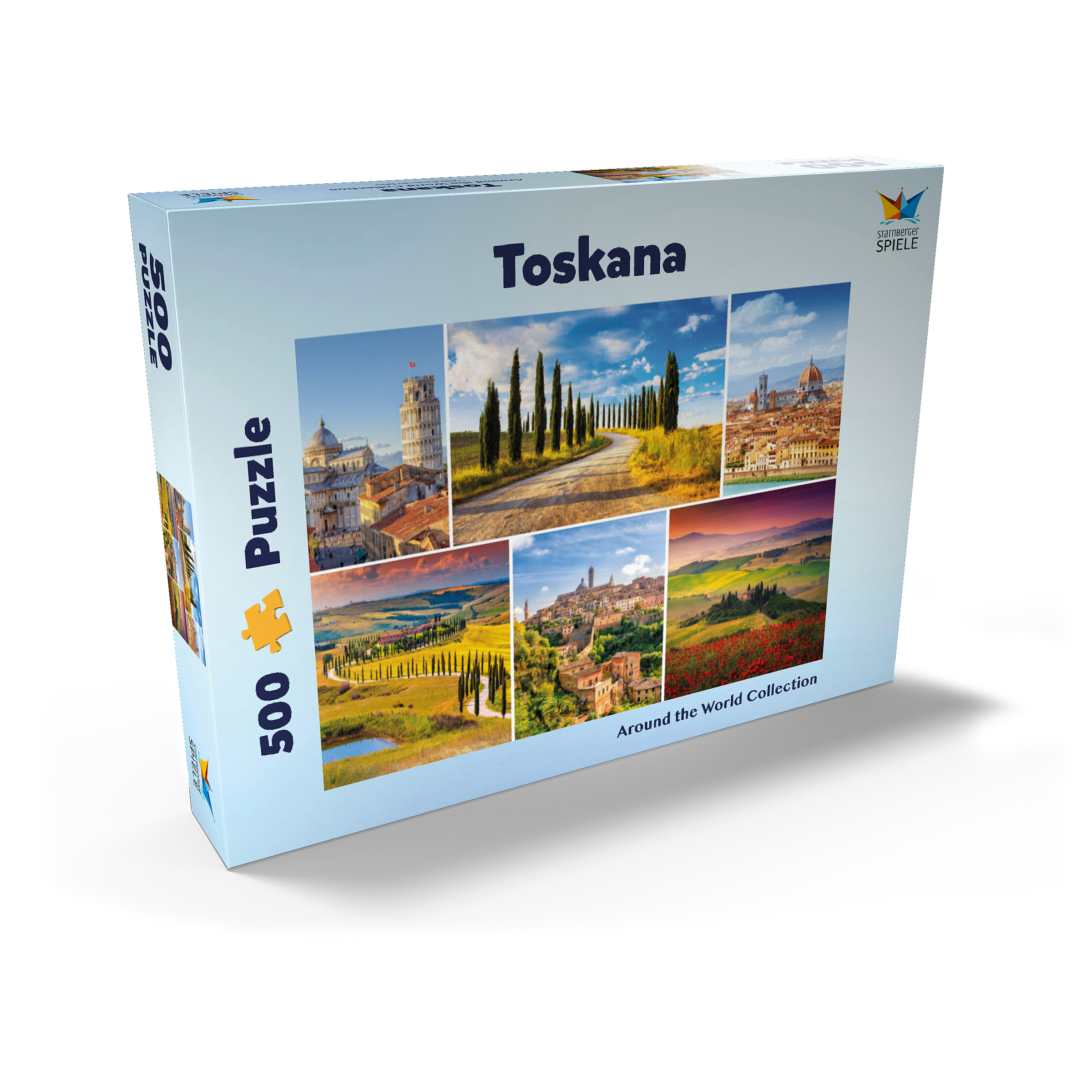 MyPuzzle 500 Teile – Sonnenaufgang In Der Toskana (Pienza), 48x34 Cm, Klimakompensiert