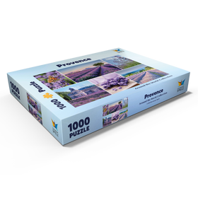 Alternative Darstellung des Puzzle-Motivs Lavendelfelder in der Provence bei Valensole – Puzzleteile: 1000
