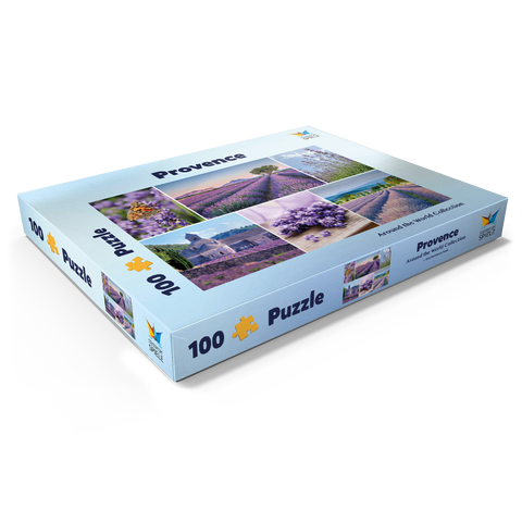Lavendelfelder in der Provence bei Valensole 100 Puzzle Schachtel Ansicht1