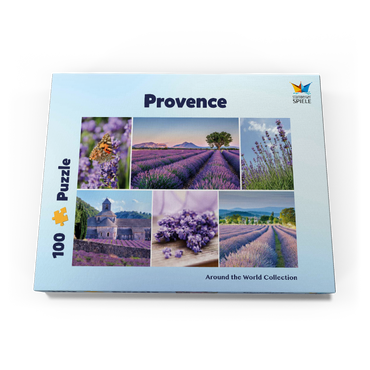 Lavendelfelder in der Provence bei Valensole 100 Puzzle Schachtel Ansicht3