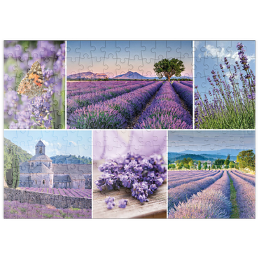 puzzleplate Lavendelfelder in der Provence bei Valensole 200 Puzzle