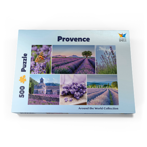 Lavendelfelder in der Provence bei Valensole 500 Puzzle Schachtel Ansicht3