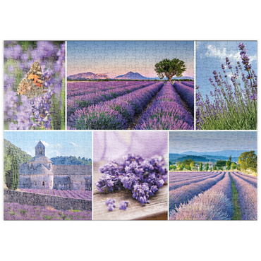 puzzleplate Lavendelfelder in der Provence bei Valensole 500 Puzzle