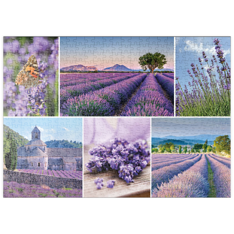 puzzleplate Lavendelfelder in der Provence bei Valensole 500 Puzzle