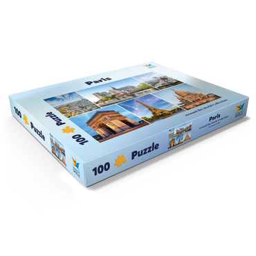 Paris - Notre Dame, Eiffelturm und Sacre Coeur 100 Puzzle Schachtel Ansicht1