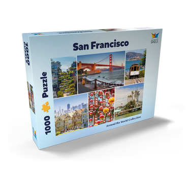 San Francisco - Golden Gate Bridge und Lombard Street 1000 Puzzle Schachtel Ansicht2