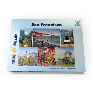 San Francisco - Golden Gate Bridge und Lombard Street 1000 Puzzle Schachtel Ansicht3